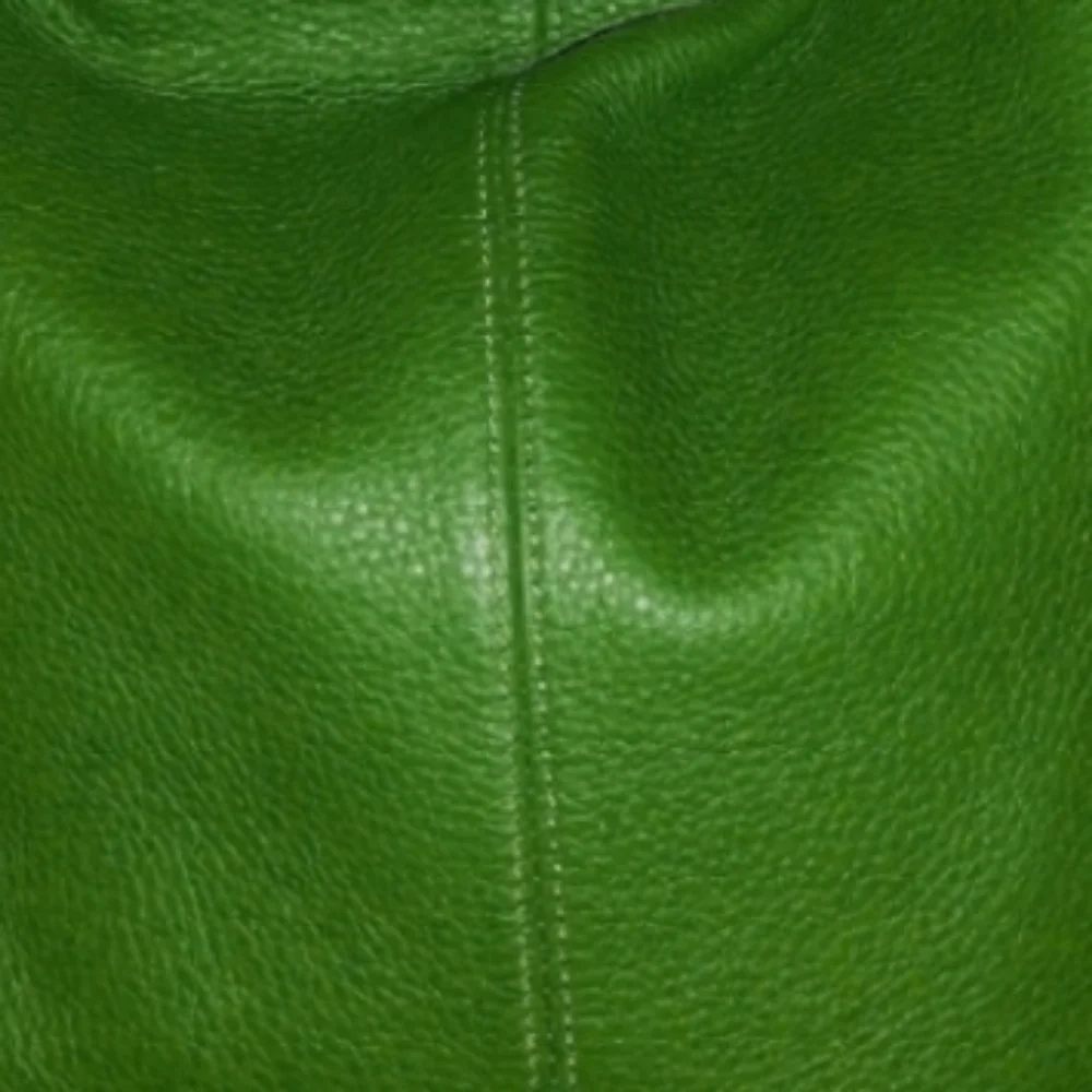 Vintage Vtg Y2k Xl Bodhi Leather Bright Green Hobo Bag Silver Chain Hardware
